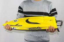 Load image into Gallery viewer, Bancroft Swordfish Deep V Yellow 675mm (26.5") Racing Boat - RTR