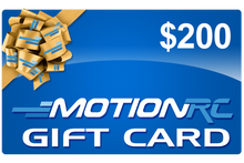 Load image into Gallery viewer, $25, $50, $100, $150, or $200 Motion RC Gift Cards
