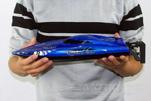 Load image into Gallery viewer, Bancroft Swordfish Mini Blue 430mm (17") Racing Boat - RTR
