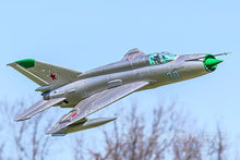 Load image into Gallery viewer, Freewing Mig-21 Silver High Performance 80mm EDF Jet - PNP
